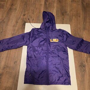LSU Purple Columbia Tigers Flash Challenger Full-Zipper Windbreaker/Rain Slicker
